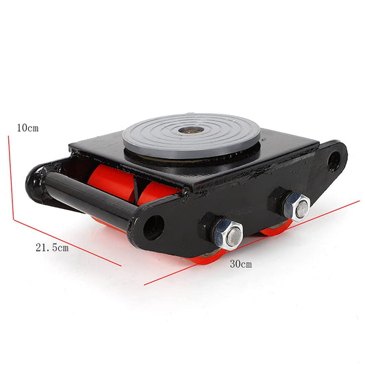 LENJKYYO 6Ton Transport roller 360° heavy duty casters tank roller chassis wheel roller rigid heavy duty wheel 6000kg machine transport industrial roller heavy duty chassis