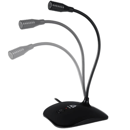 KLIM Talk USB - Desktop microphone for PC and Mac - Compatible with any computer - Professional USB microphone - High definition audio - Black