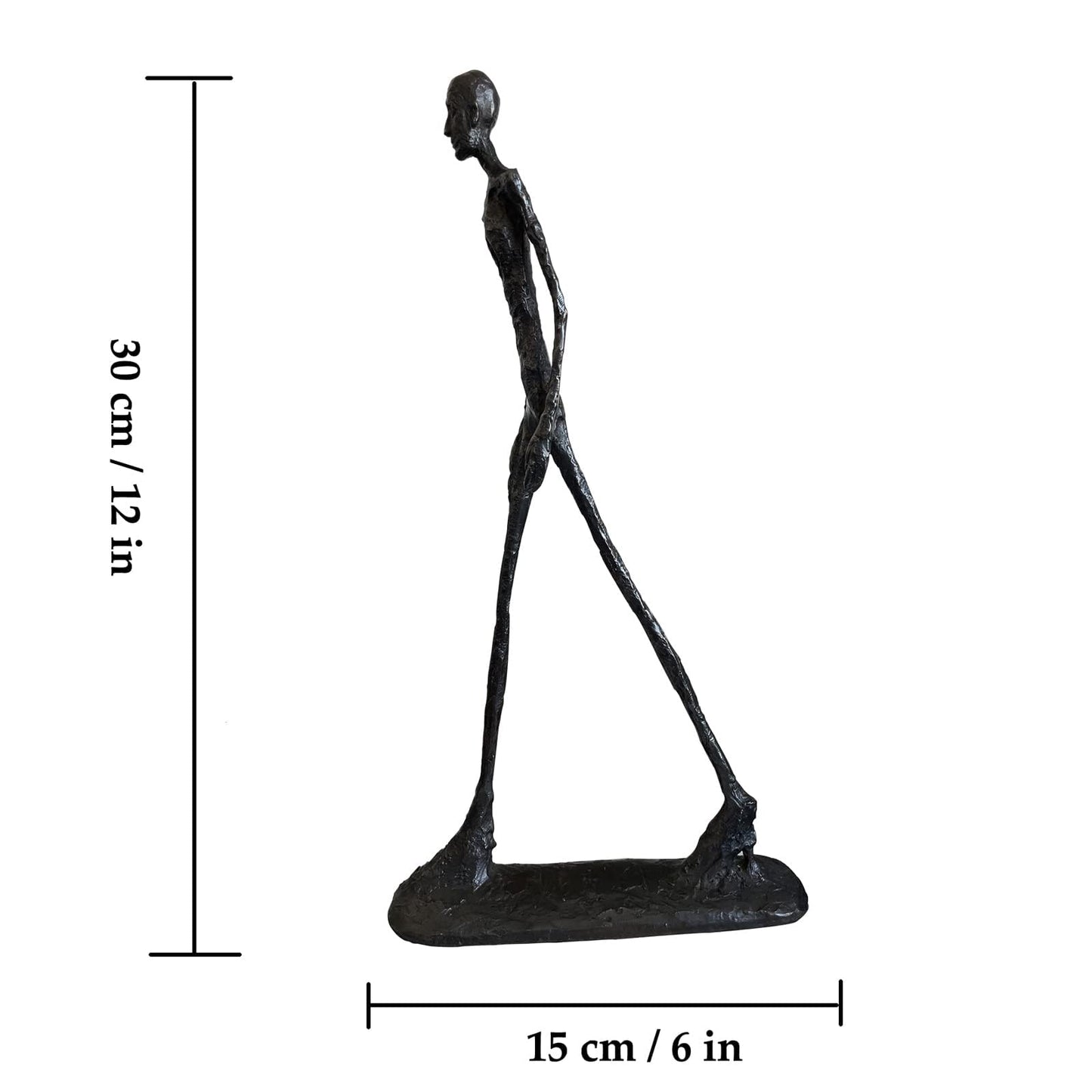 Giacometti sculpture bronze, bronze figure man abstract sculpture decoration immigration statue decoration ornament 30CM