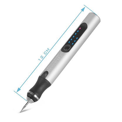 STEELWORK USB Engraving Pen UG-300 ST with 8W battery Engraver | Engraving Pen | Engraving Tool | Engraving Device | Milling Cutter | Engraving tool with 3 speeds and up to 18,000 rpm for precise engraving work.