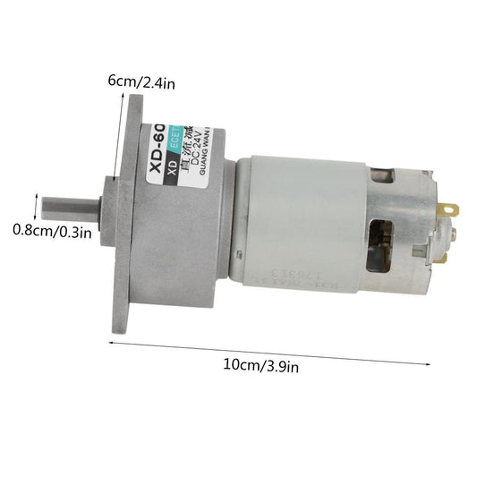5-600 RPM speed reducer gear motor DC 12 24V 35W CW CCW high torque speed gear (24V 30RPM)