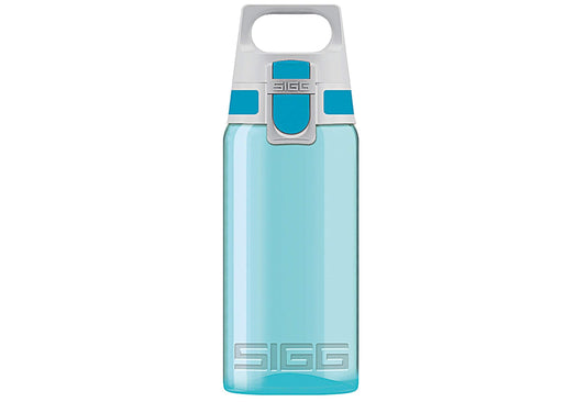 SIGG VIVA ONE Aqua Kids Water Bottle (0.5 L), non-toxic, leak-proof with one-handed operation for sports.