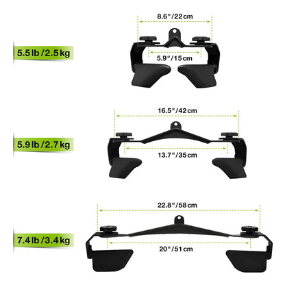 Rowing handle LAT Pull-Down attachment, Rotating fitness tower cable pull cable grip fitness gripper for weightlifting on the cable machine, training the triceps back muscles, home and fitness equipment.
