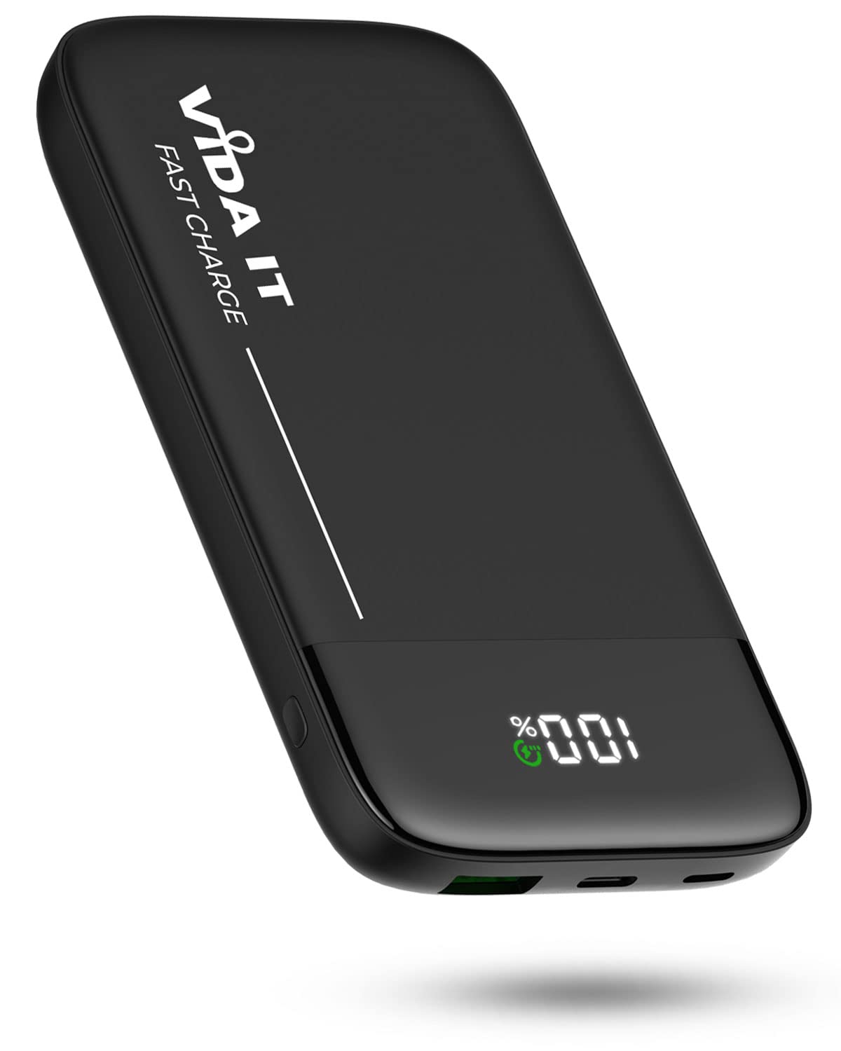 Vida IT 10000mAh Powerbank Battery for Heated Vest Heated Jacket Heated Clothing USB External Battery Pack with Display Ultra-Fast Charger for iPhone Samsung Phone 22.5W PD USB-C QC 4.0