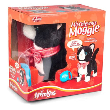 Animigos plush cat that meows and walks (with remote control)