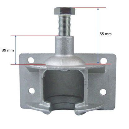 XIMPLIO Universal hook extension for bike carriers including plug-in coupling for any type of trailer hitch (with screw plug-in coupling, 250mm)