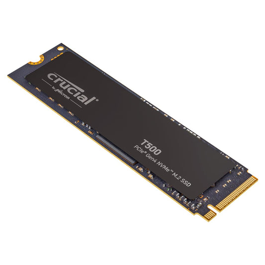 Crucial T500 2TB PCIe Gen4 NVMe M.2 Internal SSD, up to 7400 MB/s, TLC NAND, compatible with laptop and desktop, Microsoft DirectStorage - CT2000T500SSD8.