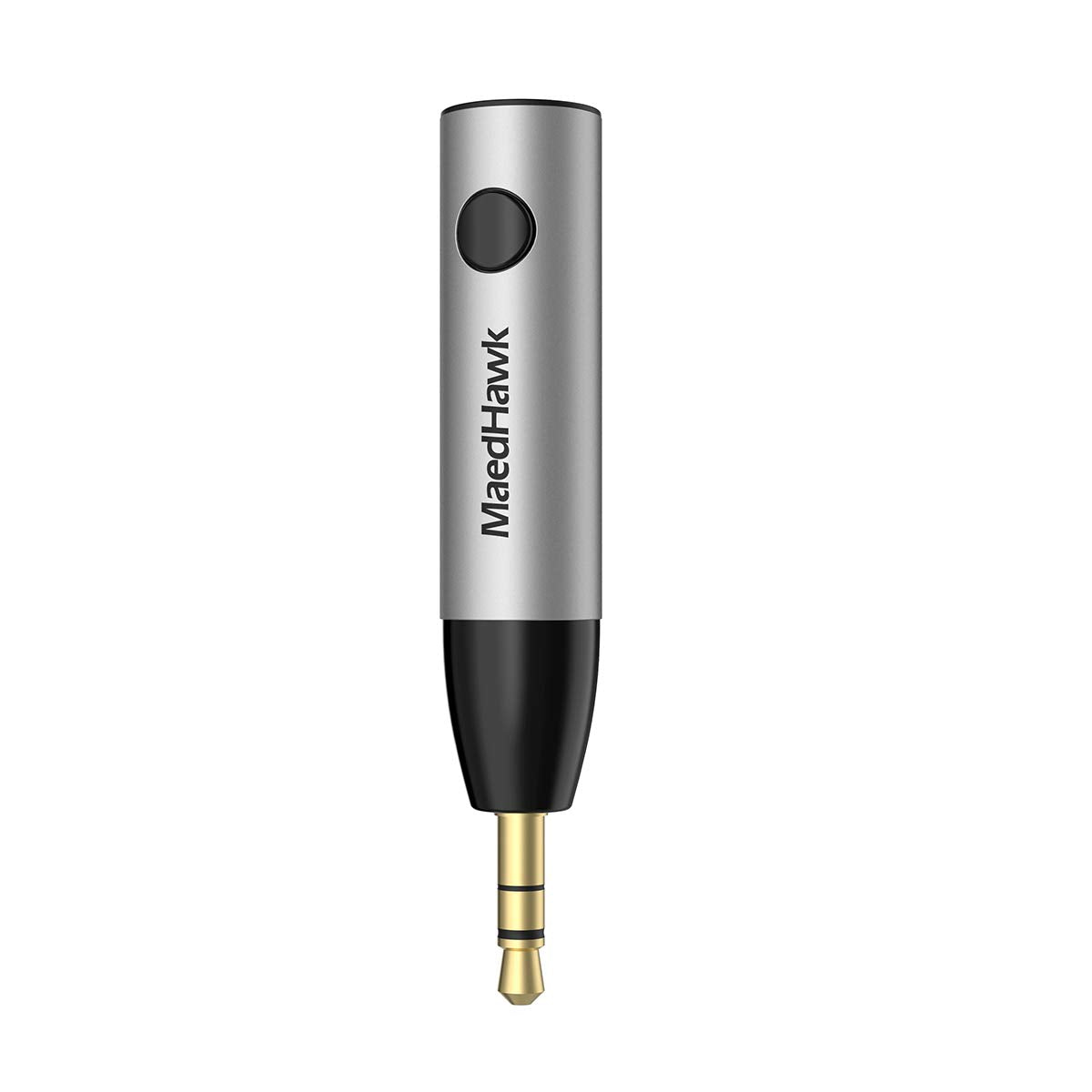 MaedHawk Aux Bluetooth Adapter Car, BT5.0 Audio Receiver, 3.5mm Aux in Car Kit (Hands-free calls, Dual connection with 2 smartphones) For car radio music, headphones, speakers-BTR005