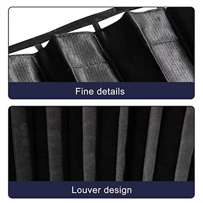 ZATOOTO Car Side Window Sunshade - Magnetic Privacy Sunshade Window Curtain keeps cooler screen for baby sleep cover, black (2 pieces)
