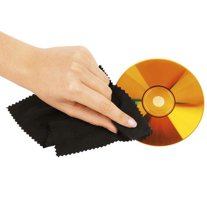 Hama CD case with cleaning cloth for 304 discs/CD/DVD/Blu-ray (folder for storage, space-saving for office, living room, and home, transport cases) Black