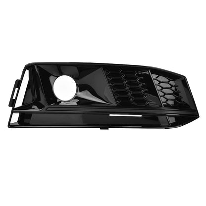 Front fog light grille, pair for honeycomb front fog light grille in S4 style with ACC for A4 B9 S-Line 17-18.