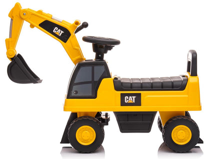 Sun baby sit-on excavator with built-in storage compartment, digger for kids, kids excavator with 2 sound buttons, sandbox digger, ride-on excavator, shovel excavator, suitable for children aged 1 year and older.