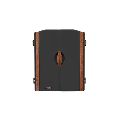 Dart machine Karella CB-90 in the cabinet, electronic dartboard with 38 games and 211 variations, exact tournament dimensions in 2-hole design, includes 12 soft darts.