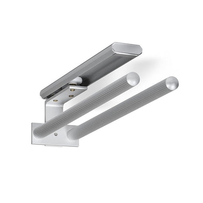 SOTECH 2 Piece Rotating Towel Holder TED 2-Arm Polished Chrome (Aluminum, 325-487mm, extendable) Telescopic Wall Towel Rack for Bathroom or Kitchen