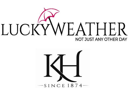 LUCKYWEATHER umbrella Stick umbrella Women's design J. C. Wilsion Four Kittens Auto open/close I Large, stable, and high-quality stick umbrella I Umbrellas with UV protection