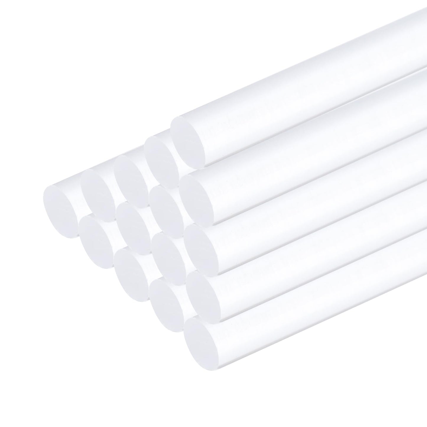 QUARKZMAN 15 Pieces Acrylic Plastic Round Rod 8mm x 300mm PMMA Acrylic Plastic Bar Transparent Acrylic Rods for DIY Handmade Crafts Lighting Garden Decorations - 5/16" x 12"