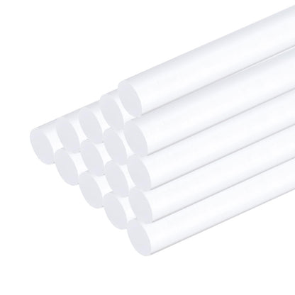 QUARKZMAN 15 Pieces Acrylic Plastic Round Rod 8mm x 300mm PMMA Acrylic Plastic Bar Transparent Acrylic Rods for DIY Handmade Crafts Lighting Garden Decorations - 5/16" x 12"