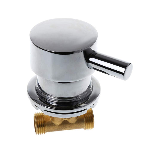 CADANIA Mixing Valve for Hot and Cold Water, G1/2" Thermostatic Shower Mixer Tap Two In One Outlet Faucets for Shower Room Wall Mounted