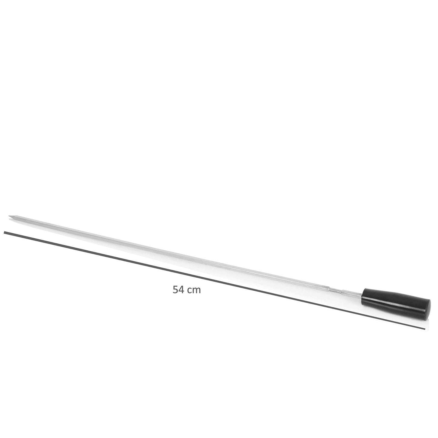 BBQ-Toro electric skewer rotisserie | Stainless steel rotisserie attachment with 11 skewers and motor | adjustable size (W) 70 x (D) 26-40 cm | with plug and USB | Mangal shashlik (front left motor)