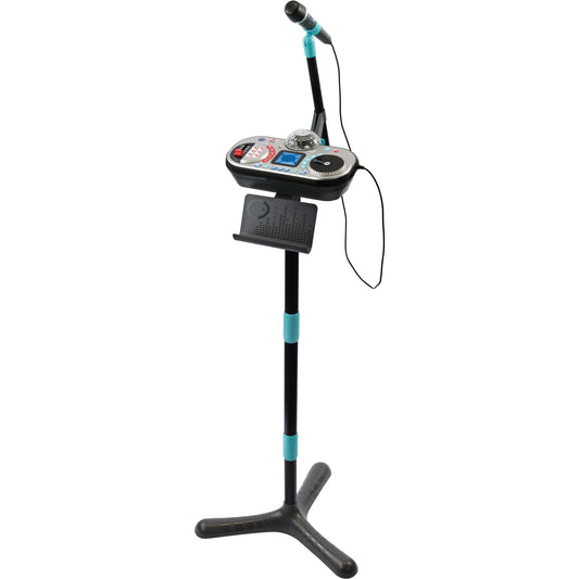 VTech Kidi Super Star DJ Studio Black - 10-in-1 karaoke toy with microphone, detachable DJ mixer, and various effects to edit music - For kids ages 6-12.