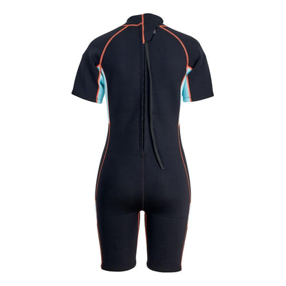 Beco shorty wetsuit for women made of 3 mm CR neoprene, warm ladies' wetsuit with UV protection UPF 50+ and convenient back zipper - in size XL.