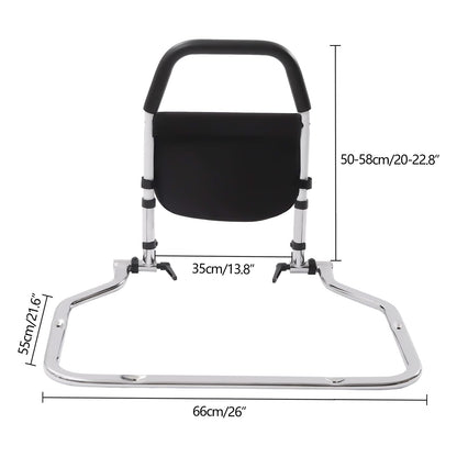 DCSYOG Bed Rail for Elderly, Bed Assist Rail Height Adjustable Bed Guard Handrail Foldable Support Bars Side Safety Rail with Organizer Bed Rail Guard for Seniors, Pregnant Women, and Disabled.