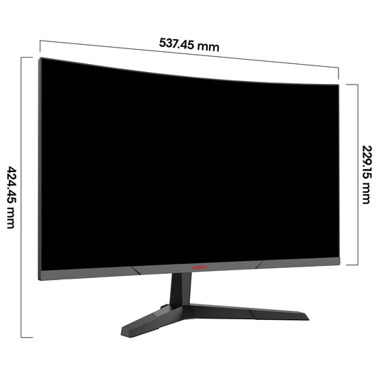 KOORUI 24-inch Curved Gaming Monitor, 1ms 180Hz FHD PC Screen 1500R, Adaptive Sync VESA 100x100mm HDMI 2.0/DP 1.2, Black 24E6CA