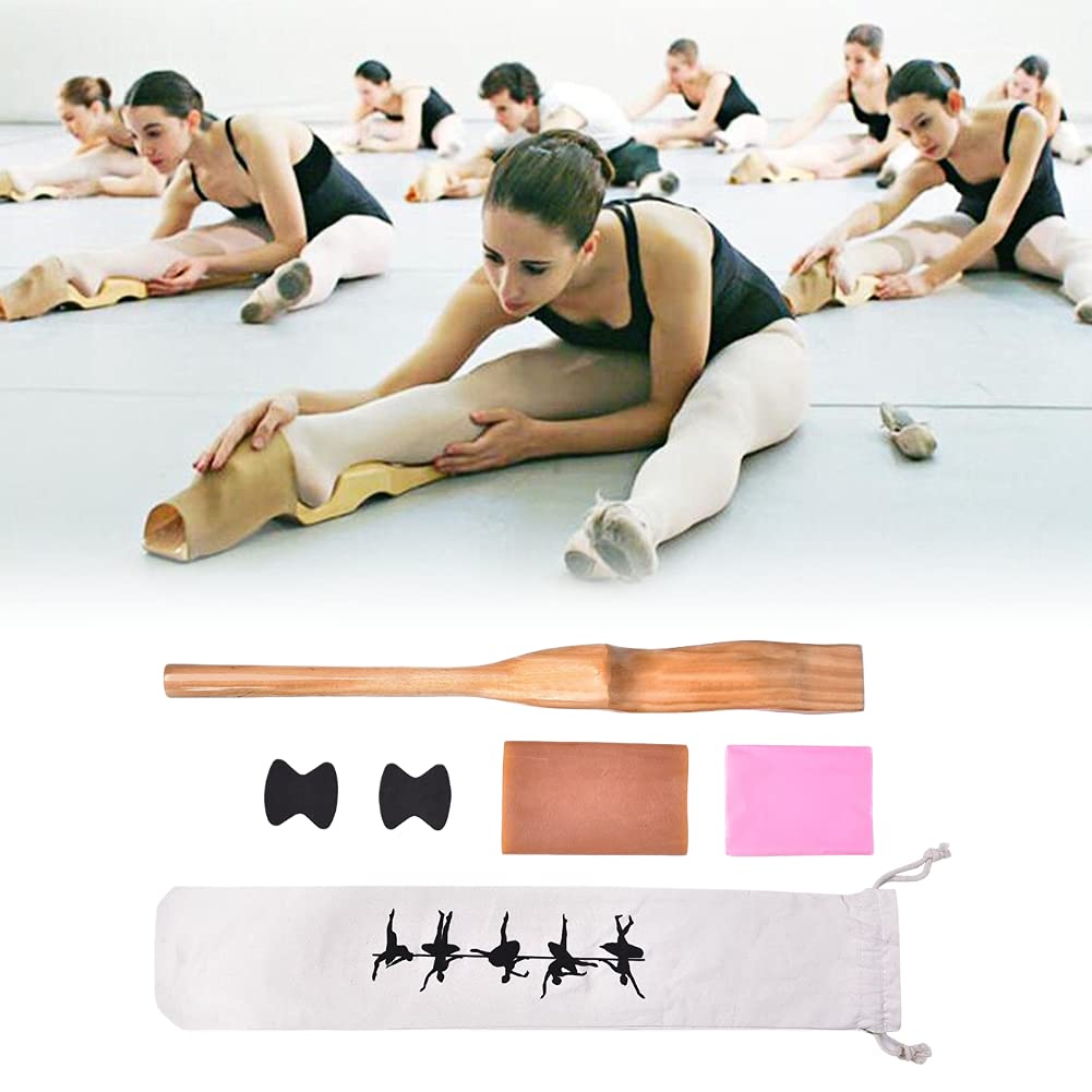 Wakect's Ballet Foot Stretcher, Foot Leg Stretcher, Pine Wooden Foot Pointe Dance Ballet Stretching feet with Rubber Band, For Training Flexibility Enhancement.