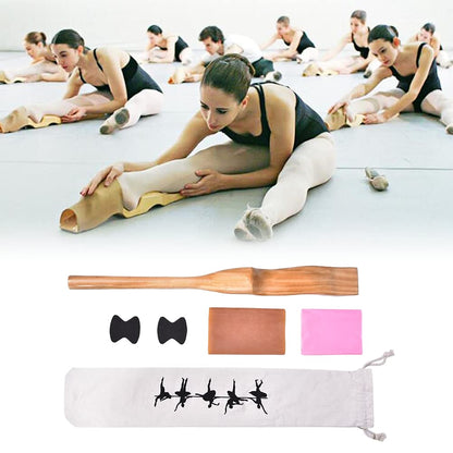 Wakect's Ballet Foot Stretcher, Foot Leg Stretcher, Pine Wooden Foot Pointe Dance Ballet Stretching feet with Rubber Band, For Training Flexibility Enhancement.