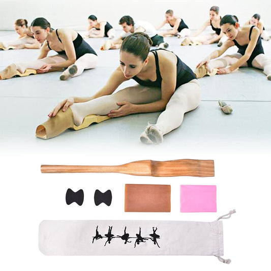 Wakect's Ballet Foot Stretcher, Foot Leg Stretcher, Pine Wooden Foot Pointe Dance Ballet Stretching feet with Rubber Band, For Training Flexibility Enhancement.