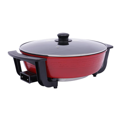 Hot Pot 1300W 220V, Electric Hotpot 6L Twin Cooking Pot Fire Pot Soup Pot with Lid, 2 Chambers Hot Pot Soup Pot Kitchen Cooking Pot for Home, Party, Family Gathering.