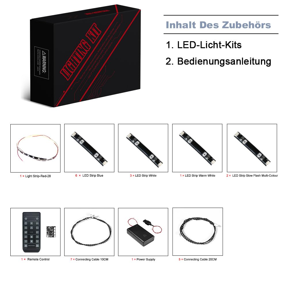 BrickBling Remote Control Light Kit for Lego Audi RS Q e-tron (Not a Lego model), LED lighting set for Lego 42160 Audi RS Q e-tron Creative toy for adults and children