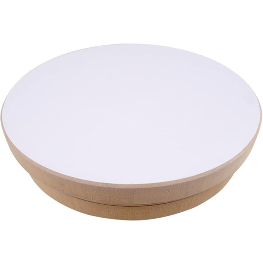 KUNSTIFY Pottery Wheel I Round I 20cm diameter, height 5 cm MDF turntable Turntable for pottery clay for sculpting art DIY crafting clay figurines bowls