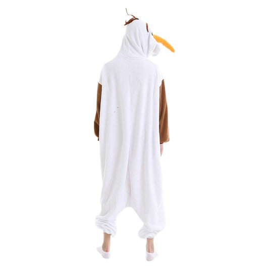 LorranTree Relax Olaf Onesie Costume Adult Women's Pajama Fasching Halloween Sleepwear Cosplay Jumpsuit Animal Carnival Olaf-S