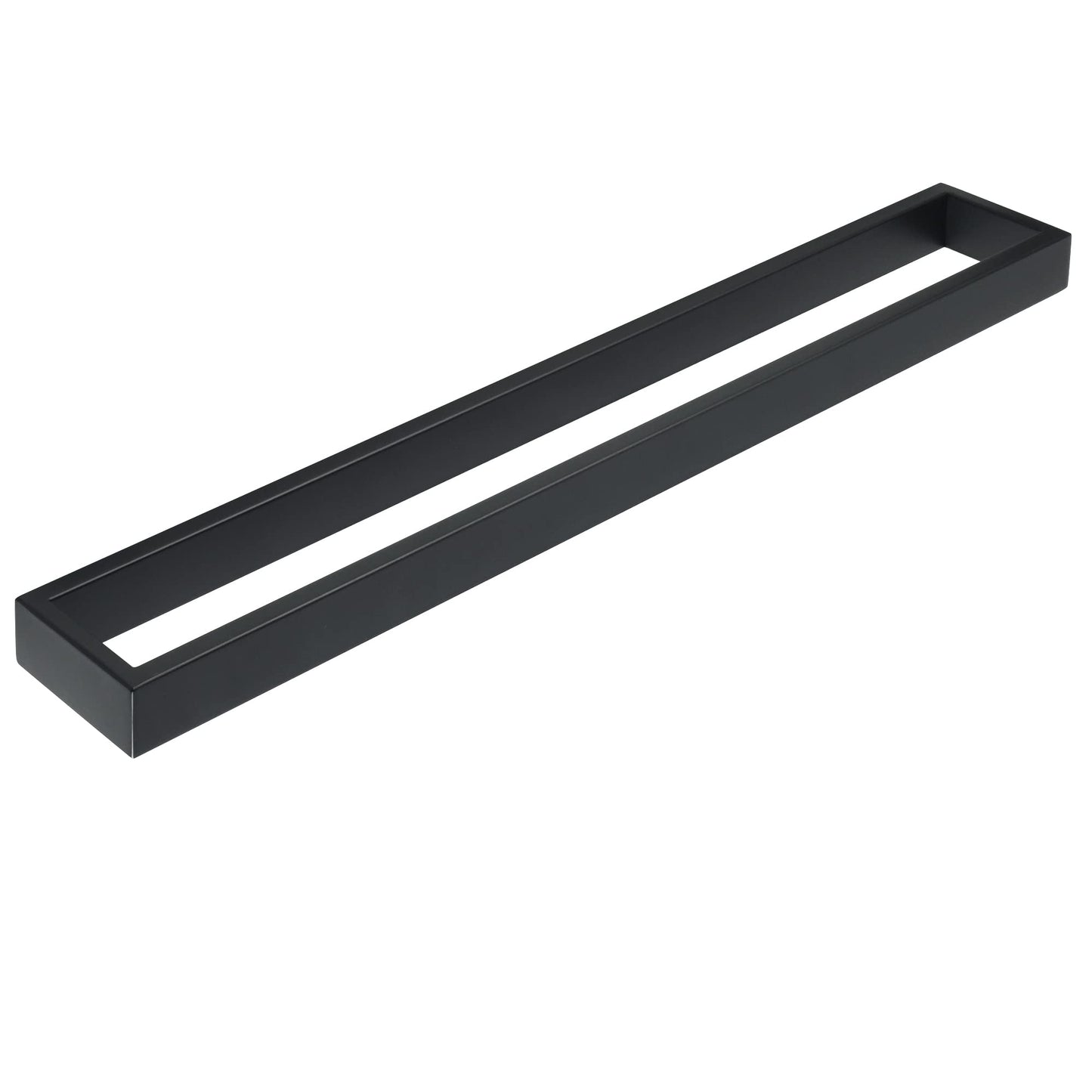 SAYAYO towel holder black 60CM towel holder bathroom towel rack guest towel holder wall mounted stainless steel bath towel holder for bathroom and kitchen.