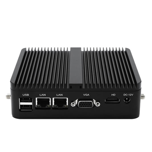 WEIDIAN Industrial PC Fanless Mini PC Celeron J4125, 8GB RAM 128GB SSD, 2RS232 COM, 2Gigabit LAN, HD+VGA, Win11 Fanless Industrial Fanless Embedded Mini Computer Linux Auto Power On.