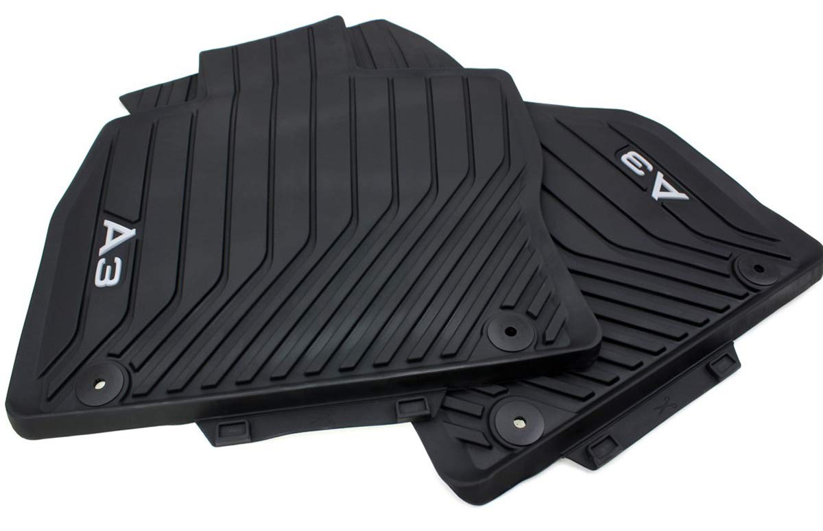 Original Audi rubber mats high-quality floor mats rubber black 2-piece
