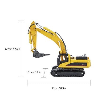 VGEBY1 Excavator Model Toy, 1:50 Crawler Excavator Engineering Construction Model Vehicle Toy