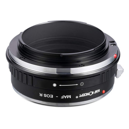 K&F CONCEPT MAF to EOS R lens adapter is compatible with Sony Alpha A Mount (and Minolta AF) lenses on EOS R cameras.