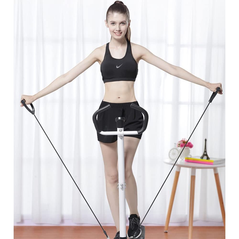 Stepper with handle and LCD monitor, twist stepper for aerobic and fitness, height-adjustable stepper for home.