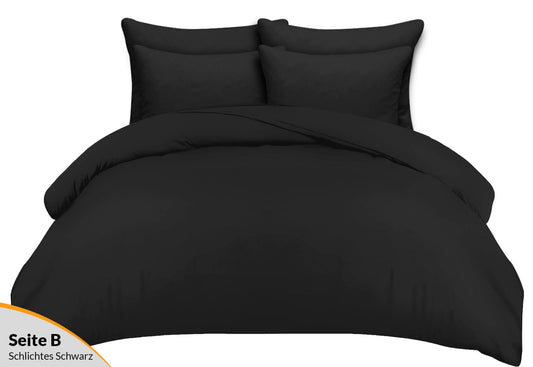Pamposh bedding 155x220cm - Ultra-soft microfiber duvet cover 155x220cm - With pillowcase - Bedding set with zipper - Light & breathable duvet cover set