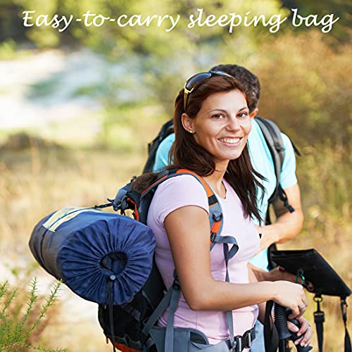 Tuphen Double Sleeping Bag, Sleeping Bag with 2 Pillows, Queen Size XL Bag for 2 People, Cold Warm Weather- 3 Season, Waterproof Adult Sleeping Bag for Camping, Backpacking or Hiking