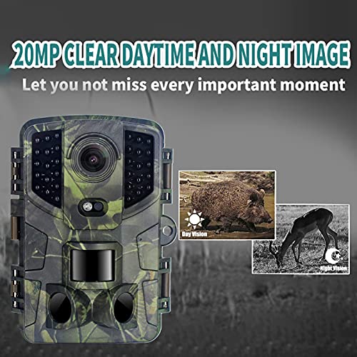 icefox Trail Camera 20MP 1080P Full HD Trail Camera with Motion Sensor Night Vision IP66 Waterproof for Wildlife Monitoring