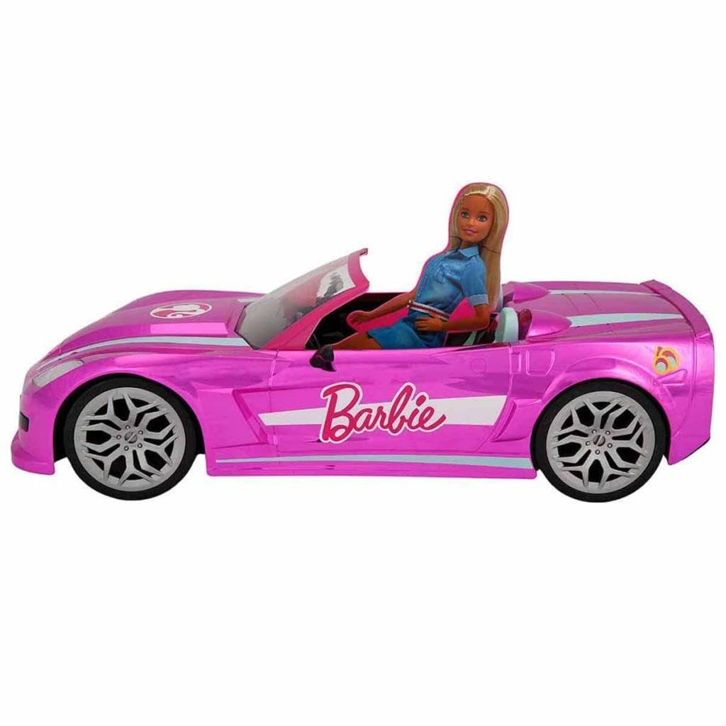 Mondo Motors 63619 Barbie RC Dream Car, remote control car for kids with room for 2 dolls, 43 x 18 x 13 cm, with remote control, toy for ages 3+