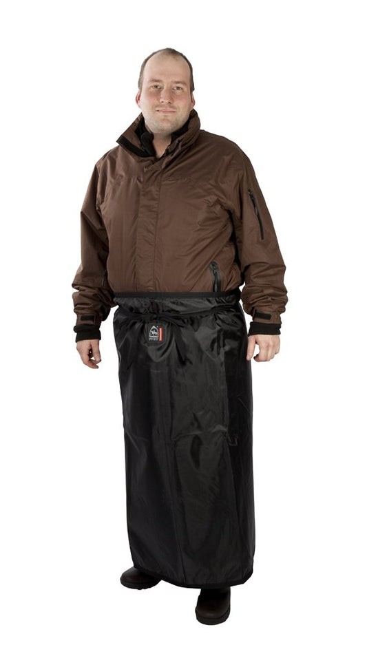 100194 Whistle cap with tie straps, warm, water repellent, fleece lined, black.