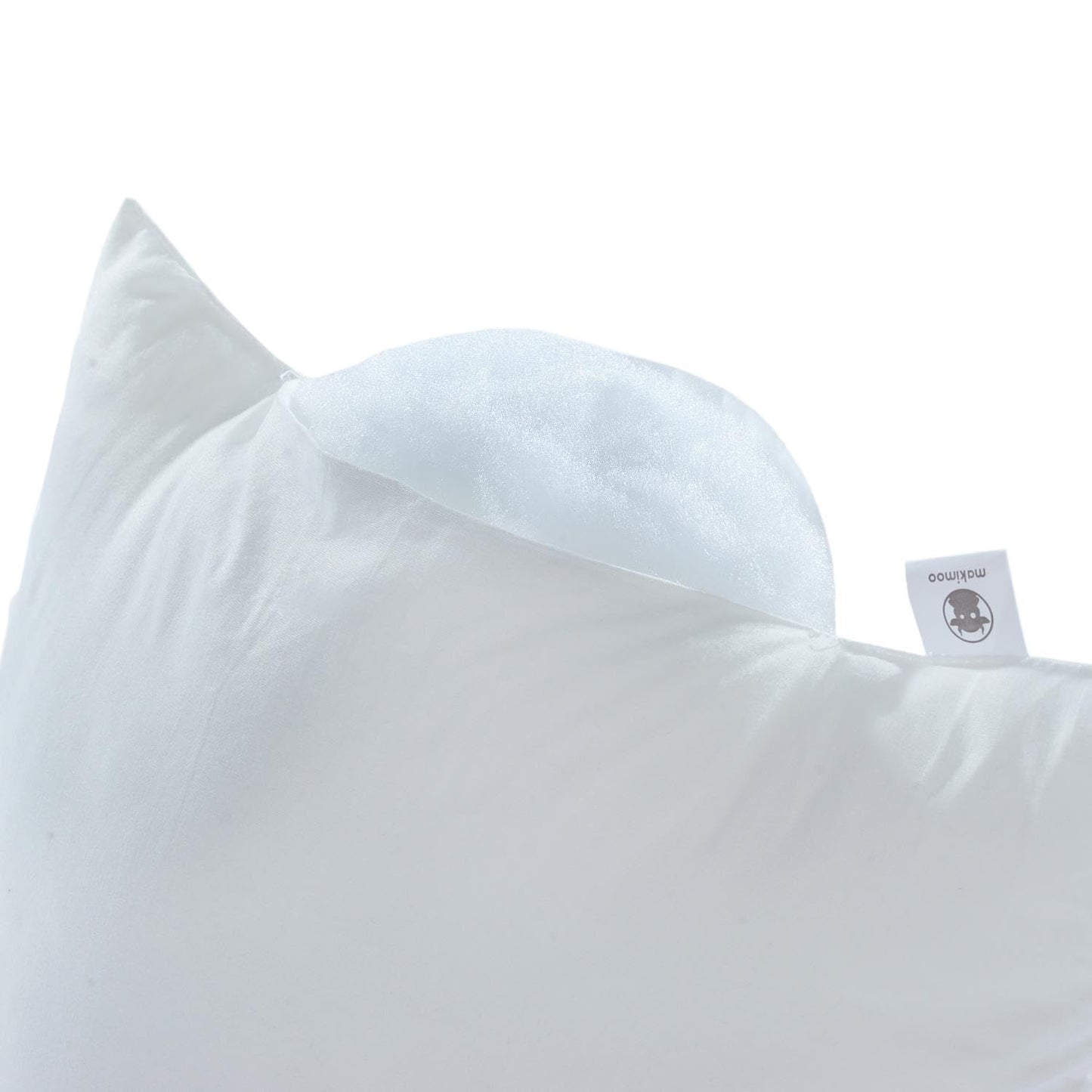 Makimoo pillow set of 2, 50 x 70 cm, for bed and decorative use. Polyester filling for sofa or decorative pillows.