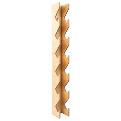 Wooden wall mount for dumbbell, barbell, fitness, bodybuilding, gymnastics, weights.