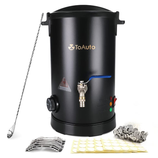 TOAUTO WMF-5L Candle Making Kit, DIY Candle Making Set Includes Wick, Wax Melter, Wick Holder - 80–212 °F Temperature Control for Candle Business