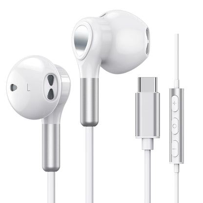USB C headphones for Samsung Galaxy S24 S23 Ultra S22 S21 FE S20 A53 A54. USB C headphones with microphone, in-ear headphones with cable. USB Type C headphones for iPhone 16 15, iPad Pro Air 5 Mini 6, Google Pixel 9.