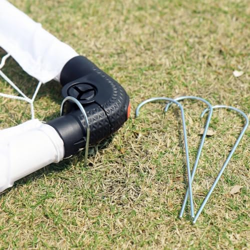 LZHDZQD Soccer Goal, Kids Soccer Goal Toy, Soccer Goals for Garden Kids, Foldable Soccer Goal for Indoor/Outdoor/Garden Soccer Toy (white 60x45 goal + soccer ball)